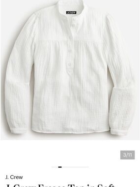 J Crew soft gauze garden top